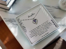Load image into Gallery viewer, To My Daughter (From Mom or Dad ) Interlocking Hearts Necklace, Mother to Daughter Gift