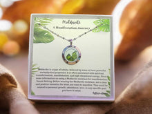 Load image into Gallery viewer, Ready To Gift, Moldavite Necklace 18 Inches, with Gift box Moldavite