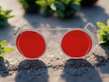 Load image into Gallery viewer, Steampunk Goggles Glasses Round Sunglasses Emo Retro Vintage PC