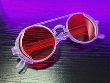 Load image into Gallery viewer, Steampunk Goggles Glasses Round Sunglasses Emo Retro Vintage PC