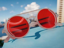 Load image into Gallery viewer, Steampunk Goggles Glasses Round Sunglasses Emo Retro Vintage PC