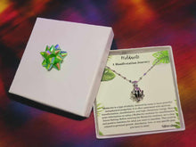 Load image into Gallery viewer, Lotus Moldavite Ready To Gift, Moldavite Necklace 18 Inches