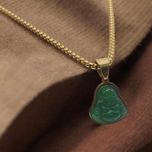 Load image into Gallery viewer, Buddha Gold Outlined Necklace- Good Luck Fortune (Powerful Necklace)