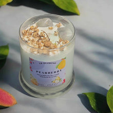 Load image into Gallery viewer, Pearberry Natural Soy Wax Candle With Crystals and Herbs