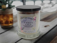 Load image into Gallery viewer, Calla Lily Scented Soy Wax Candle Natural 100% Hand Poured