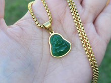 Load image into Gallery viewer, Buddha Gold Outlined Necklace- Good Luck Fortune (Powerful Necklace)