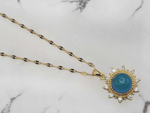 Load image into Gallery viewer, Changing Color Mood Sun Stone Necklace | Cute trending Mood necklace