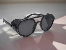 Load image into Gallery viewer, Steampunk Goggles Glasses Round Sunglasses Emo Retro Vintage