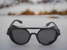 Load image into Gallery viewer, Steampunk Goggles Glasses Round Sunglasses Emo Retro Vintage