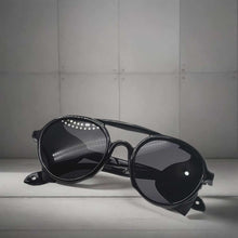 Load image into Gallery viewer, Steampunk Goggles Glasses Round Sunglasses Emo Retro Vintage