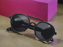 Load image into Gallery viewer, Steampunk Goggles Glasses Round Sunglasses Emo Retro Vintage