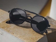 Load image into Gallery viewer, Steampunk Goggles Glasses Round Sunglasses Emo Retro Vintage