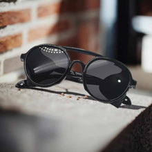 Load image into Gallery viewer, Steampunk Goggles Glasses Round Sunglasses Emo Retro Vintage