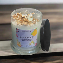 Load image into Gallery viewer, Pearberry Natural Soy Wax Candle With Crystals and Herbs