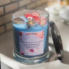 Load image into Gallery viewer, Chocolate Covered Strawberries Natural Soy Wax Candle