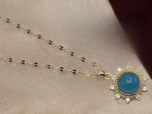 Load image into Gallery viewer, Changing Color Mood Sun Stone Necklace | Cute trending Mood necklace