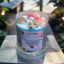Load image into Gallery viewer, Chocolate Covered Strawberries Natural Soy Wax Candle