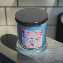 Load image into Gallery viewer, Chocolate Covered Strawberries Natural Soy Wax Candle