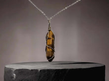 Load image into Gallery viewer, Elegant Silver Wire Wrapped Amazonite Agate Point Necklace - A Stylish Gift for Her