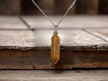 Load image into Gallery viewer, Elegant Silver Wire Wrapped Citrine Point Necklace - Perfect Gift for Her!