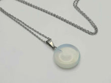 Load image into Gallery viewer, Ethereal Opal Crystal Necklace - 18 Inches, Silver Tone