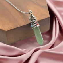 Load image into Gallery viewer, Green Aventurine Healing Crystal Point Necklace