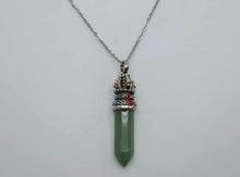 Load image into Gallery viewer, Green Aventurine Healing Crystal Point Necklace