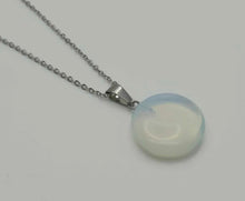 Load image into Gallery viewer, Ethereal Opal Crystal Necklace - 18 Inches, Silver Tone
