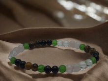 Load image into Gallery viewer, Harmonious Energies Bracelet - Moldavite, Black Obsidian, Rose Quartz, Tiger Eye