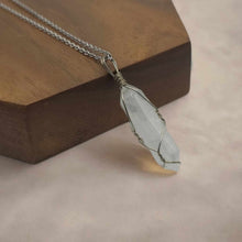 Load image into Gallery viewer, Clear Quartz Handmade Point Necklace Hexagon Chain Pendant