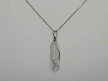 Load image into Gallery viewer, Clear Quartz Handmade Point Necklace Hexagon Chain Pendant