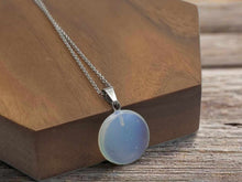 Load image into Gallery viewer, Ethereal Opal Crystal Necklace - 18 Inches, Silver Tone