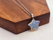 Load image into Gallery viewer, Opal Star Necklace - Silver Tone Beauty for Every Occasion Silver Tone