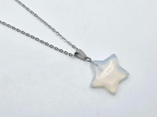 Load image into Gallery viewer, Opal Star Necklace - Silver Tone Beauty for Every Occasion Silver Tone