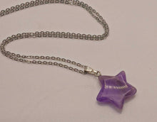 Load image into Gallery viewer, Elegant Amethyst Star Necklace - Silver Tone for Every Occasion Silver Tone