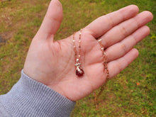 Load image into Gallery viewer, Daily Necklace: 18-Inch Carnelian Pendant in Cute Golden Bag Shape - Perfect Gift for Her