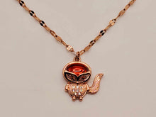 Load image into Gallery viewer, Cute Owl Carnelian Necklace Stainless Steel Healing Necklace