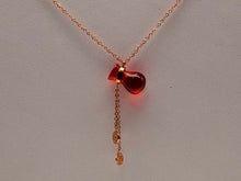 Load image into Gallery viewer, Radiant Elegance: Gold Tone Carnelian Necklace Bag Pouch