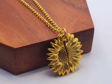 Load image into Gallery viewer, Radiant Sunflower: 18-Inch Gold Tone Necklace - A Stylish Token of Sunshine