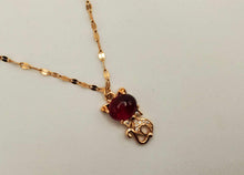 Load image into Gallery viewer, Daily Necklace: 18-Inch Carnelian Kitty Pendant - Perfect Gift for Her