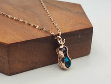 Load image into Gallery viewer, Elegant 18 Inch Rose Gold Peanut Pendant Necklace - Perfect Gift for Her