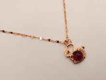 Load image into Gallery viewer, Radiant Rabbit: Stylish Carnelian Necklace in Gold Tone