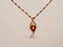 Load image into Gallery viewer, Daily Necklace: 18-Inch Carnelian Necklace with Stylish Fish Pendant - Perfect Gift for Her