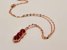 Load image into Gallery viewer, Radiant Elegance: 18-Inch Gold Tone Carnelian Necklace 3 beads
