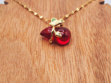 Load image into Gallery viewer, Carnelian Pendant Necklace Gold Tone Powerful Crystal Necklace