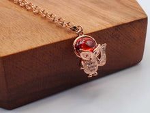 Load image into Gallery viewer, Cute Owl Carnelian Necklace Stainless Steel Healing Necklace