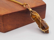 Load image into Gallery viewer, Elegant 18-Inch Tiger Eye Point Necklace - Perfect for Daily Wear