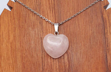 Load image into Gallery viewer, Elegant Heart-Shaped Rose Quartz Necklace - Perfect Daily Wear Jewelry