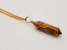 Load image into Gallery viewer, Elegant 18-Inch Tiger Eye Point Necklace - Perfect for Daily Wear