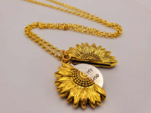 Load image into Gallery viewer, Radiant Sunflower: 18-Inch Gold Tone Necklace - A Stylish Token of Sunshine
